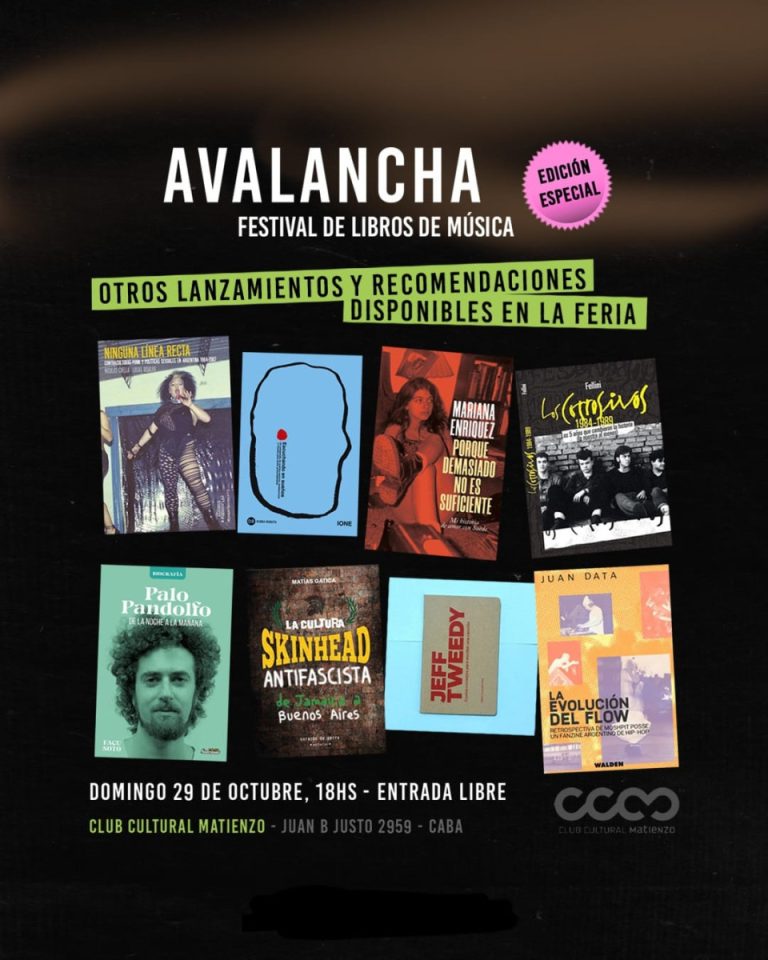 Este domingo 29 de octubre a partir de las 18 hs se lleva adelante Avalancha Vol.3