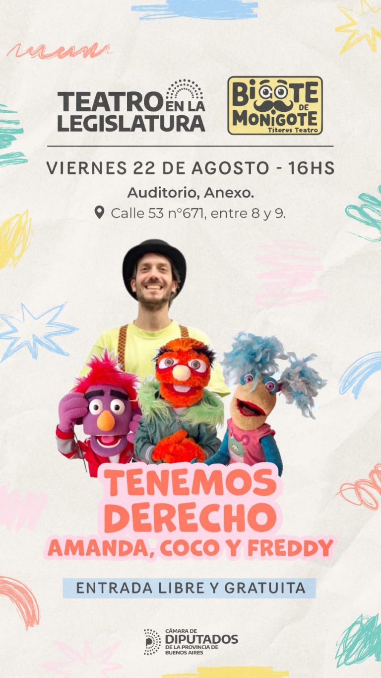 “Amanda, Coco y Freddy”: Títeres y Derechos en la Legislatura