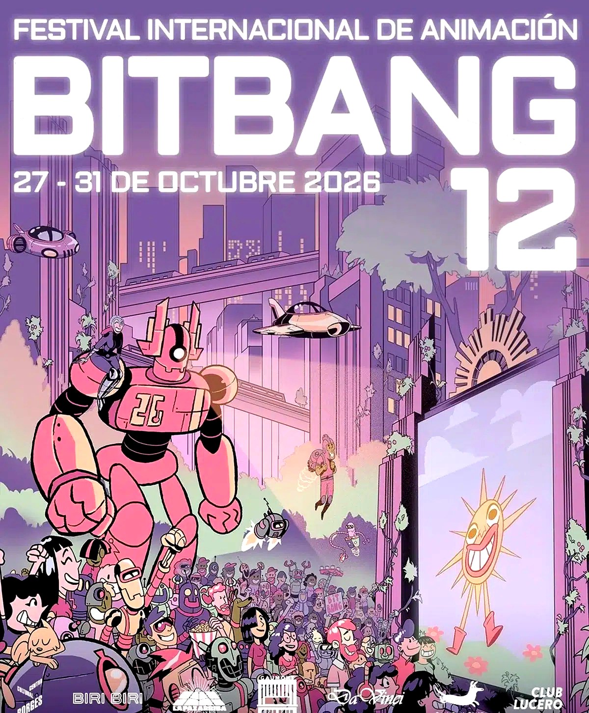 Pieza oficial de Bitbang 2026 con las fechas del festival