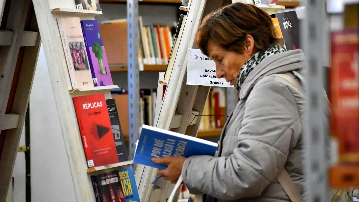 Línea Sur: una lectora en una biblioteca popular