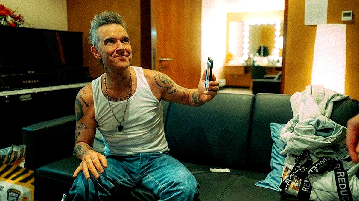 Robbie Williams en un camarín, en una foto de archivo