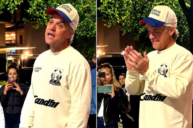 Robbie Williams cantó Angels en la vereda antes de sus shows